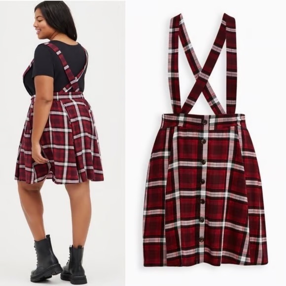 torrid Dresses & Skirts - Torrid Mini Challis Plaid Skirtall overall skirt size 1